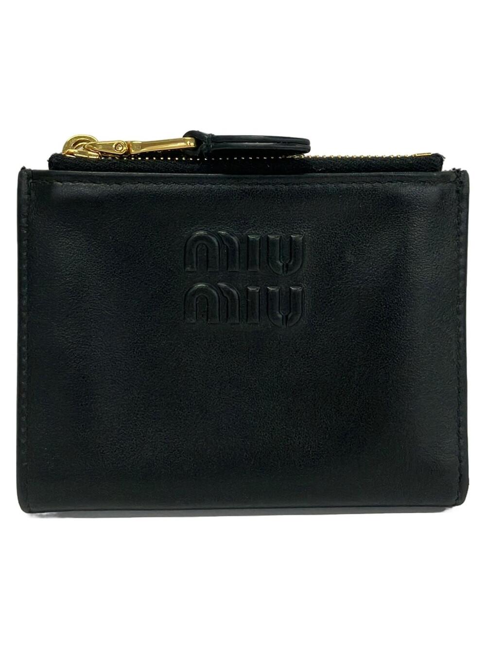 Miumiu Black Nappa Leather Bifold #364284M68B